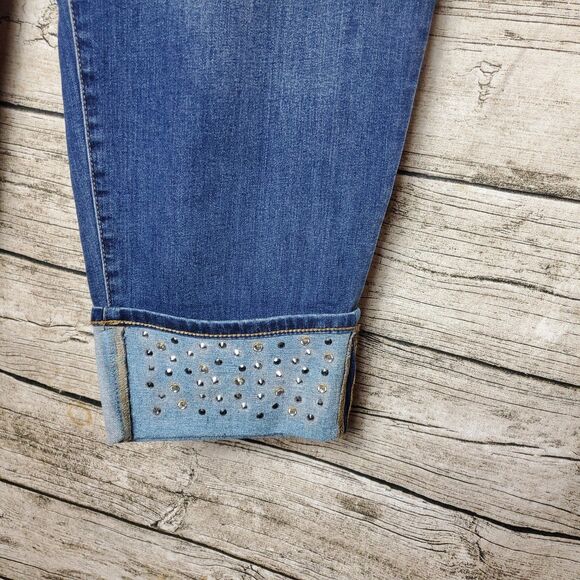 lane bryant Flex Magic Waistband Signature Fit Mid Rise Boyfriend Jeans Size 24 - Picture 2 of 8